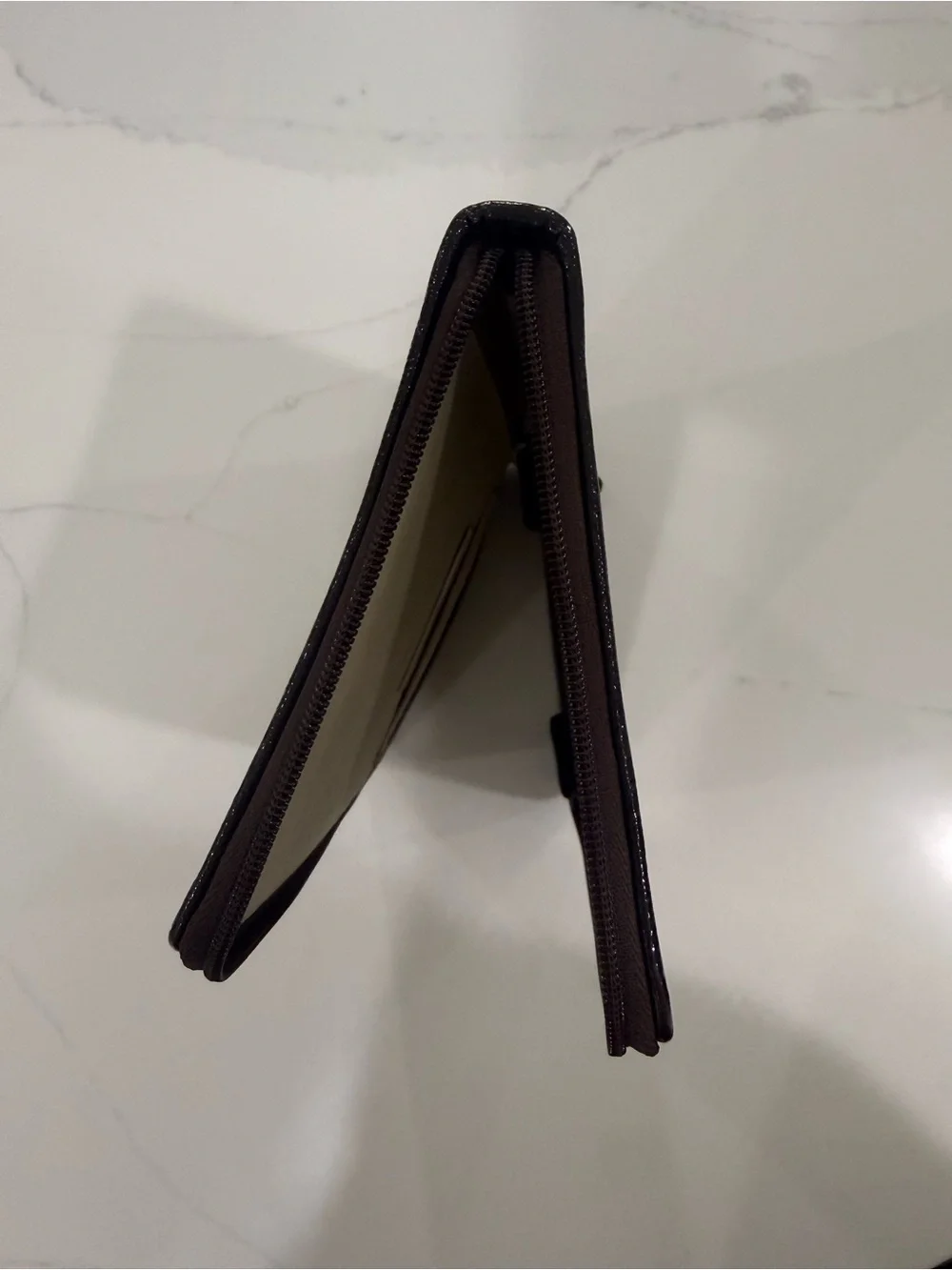 Coach Signature Canvas Tablet Case / E-Reader Sleeve - Khaki/Brown
